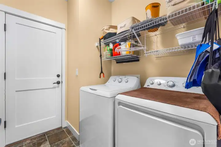 This Utility Room connects you from the Kitchen to the Garage making bringing in the groceries and taking off that wet coat so much easier This Utility Room connects you from the Kitchen to the Garage making bringing in the groceries and taking off that wet coat so much easier