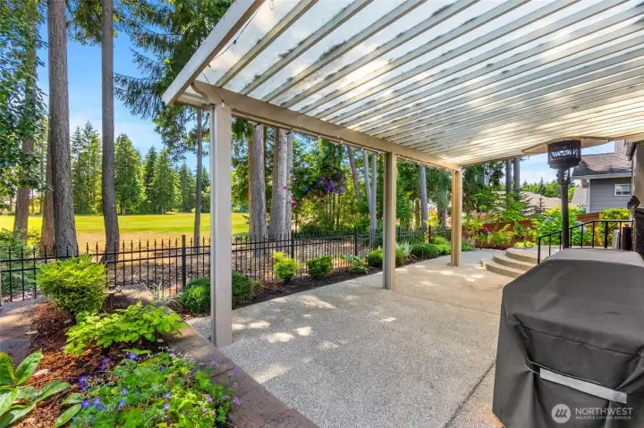 Here you can see the view of the golf course from your back patio area Here you can see the view of the golf course from your back patio area