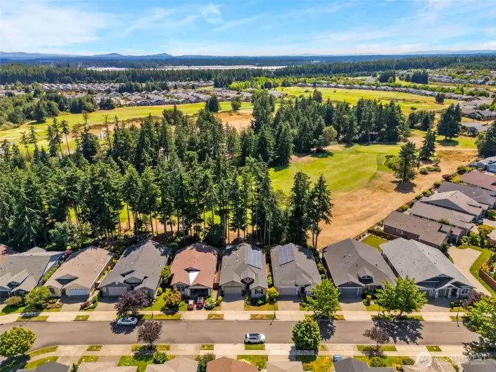 Arial views of the area and the golf course Arial views of the area and the golf course