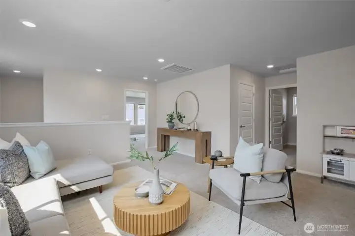 Perfect retreat for evening movies, game night or curl up with a book. Perfect retreat for evening movies, game night or curl up with a book.