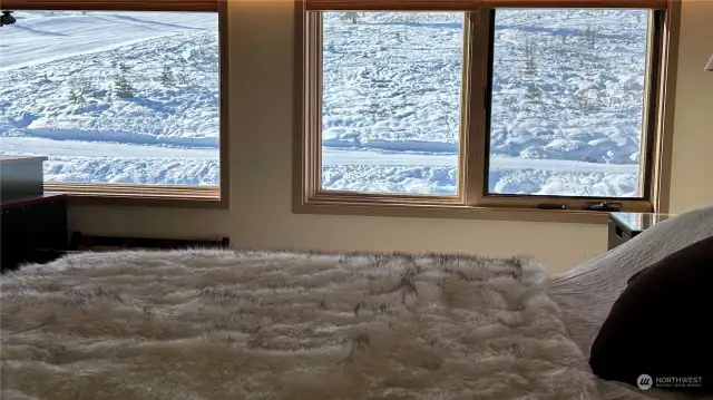 view the slopes as you wake up