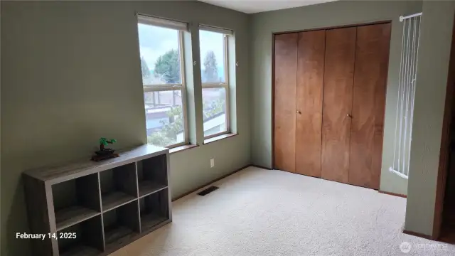 Third good sized bedroom with large closet.