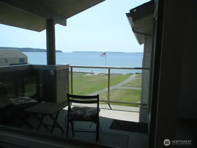 Imagine spending time on this deck enjoying the marine activity of Puget Sound.