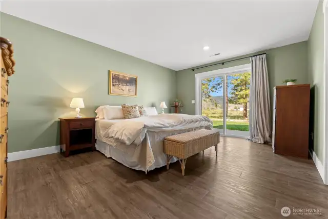 Enjoy your private back patio, just outside the sliding glass door.