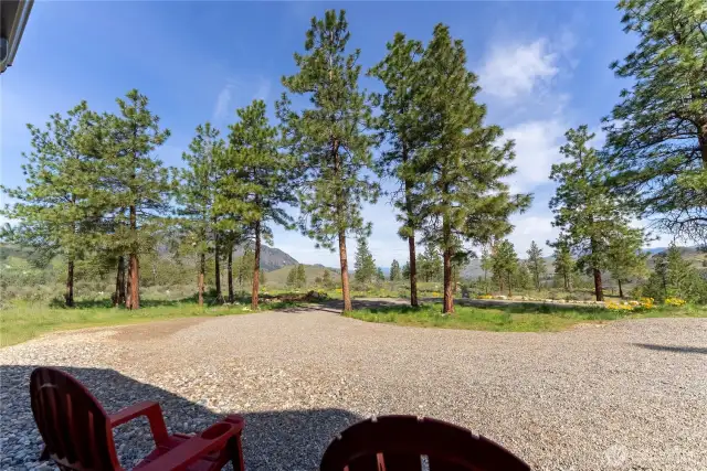 Beautiful views from the north side of the house.
