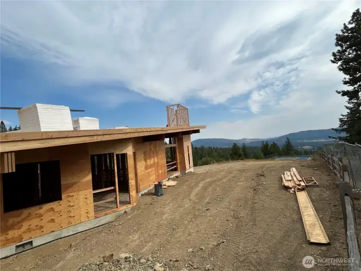 August 30 photo...the clubhouse under construction.