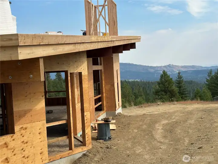 August 30 photo...The clubhouse under construction