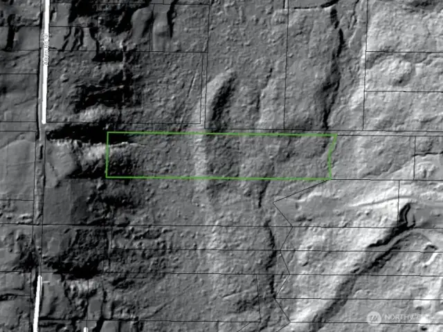 LIDAR - Approximate boundaries in green.