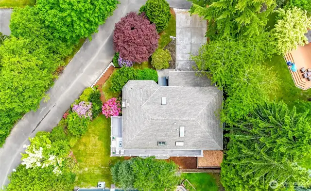 Drone shot of home.  In great condition.