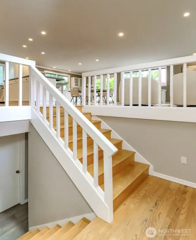 Split entry way.