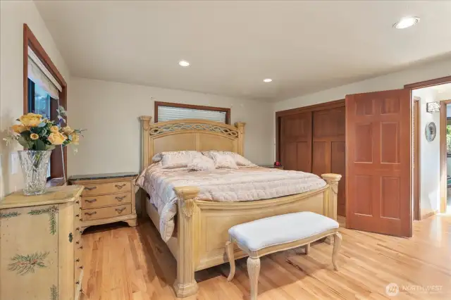 Your primary suite features 2 closets including a walk-in closet, a 5 piece ensuite & access to your deck to enjoy morning coffees or late night wine downs.