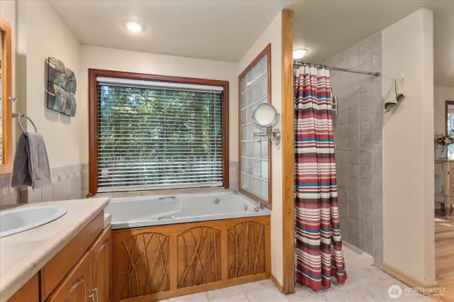 Surrender to serenity as you soak your worries away in your jetted tub & refresh yourself under the cascading waters of a shower as you indulge in the ultimate relaxation experience tailored to your desires.