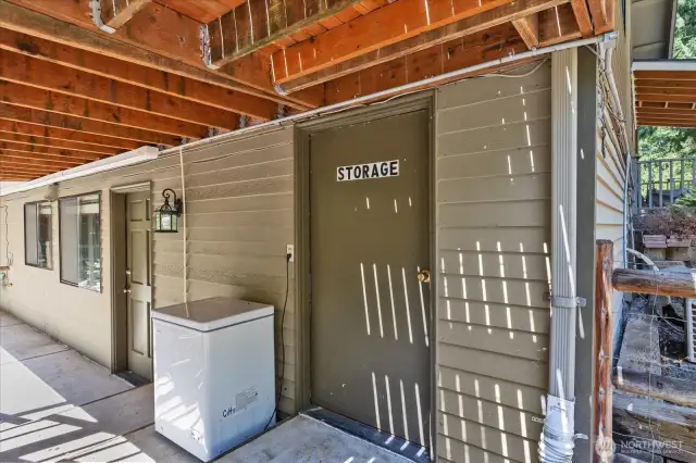 Storage galore in your home! The exterior storage is great for housing all your lawncare items. Inside your basement you'll find tremendous storage for canning, holiday decor, outdoor gear, bikes & more.
