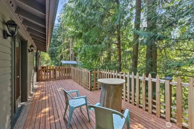 Soak in nature & relax as you step onto your deck from your primary suite. The perfect spot to start your day with a cup of coffee or to unwind & relax after a long day. Naturally reset your nervous system.