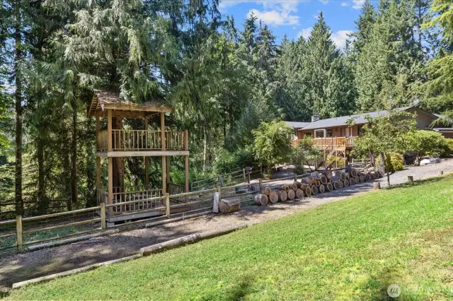 Enjoy your own private observatory as you stargaze away or take in the beauty of your property.