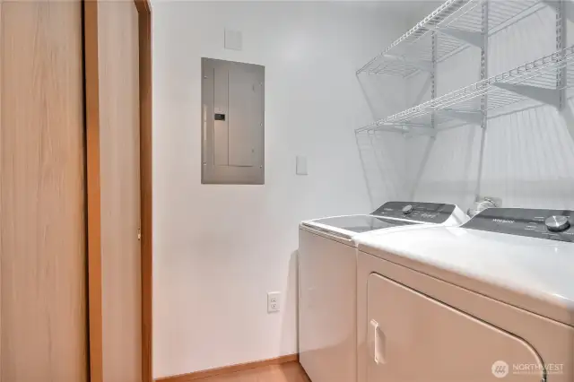 New Whirlpool side-by-side washer/dryer.