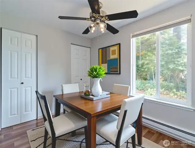Dining area Virtually staged