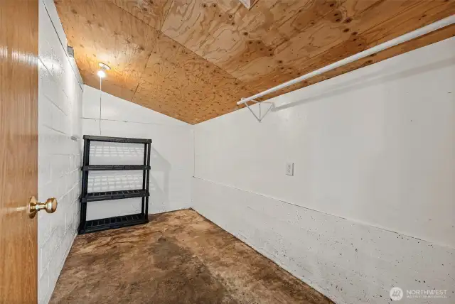 Pantry or storage off kitchen.