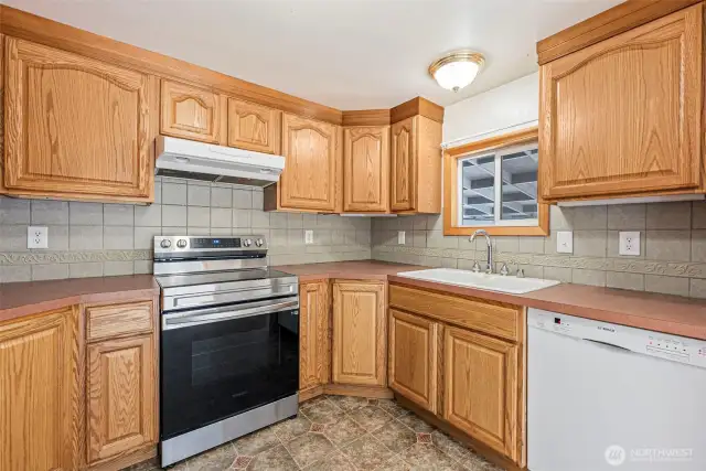 Large kitchen.