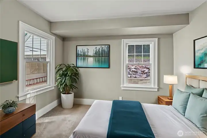 Virtually Staged - Downstairs bedroom
