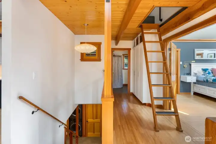 Main level loft access.