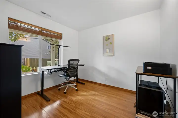 Front office is a recent addition--and a smart one at that! Wonderful dedicated space on the main floor to work or play.
