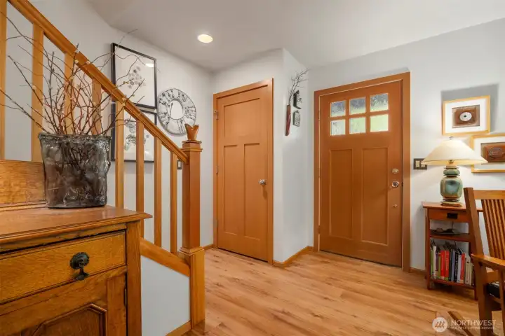 Once inside this lovely custom built home, you will find that there has been the utmost attention to detail, from the fir trim and doors to the flow of the floor plan.