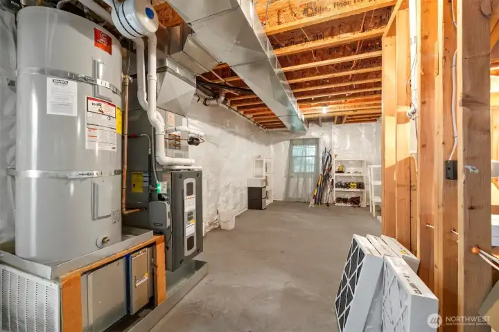 There are two windows and a door in the basement making it accessible from either the interior of the home, or the exterior should you wish to make it an ADU.