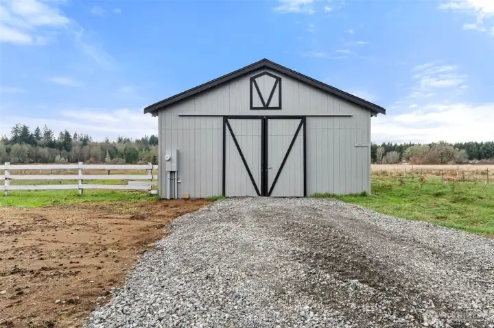 Approx. 24X30 garage/shop with electricty, so endless possibilities.