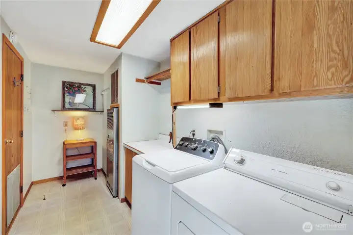 Large utility room with room for folding clothes