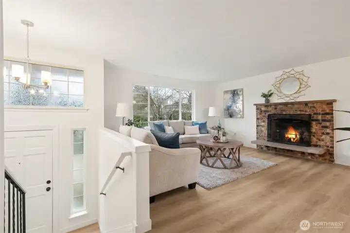 Get a fire going in your wood burning fireplace and turn up the cozy!