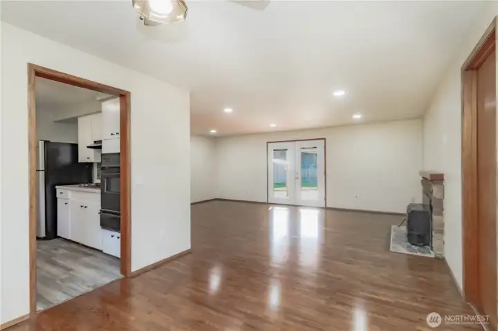 Dining room looking into the living room