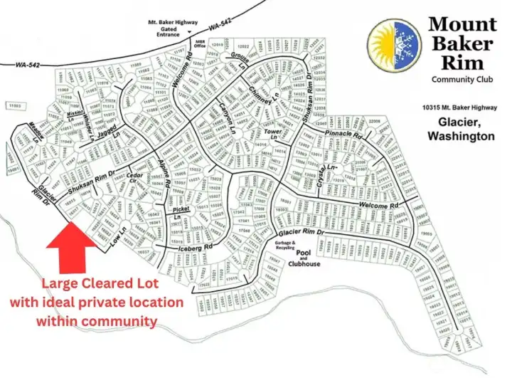 Location of lot in community