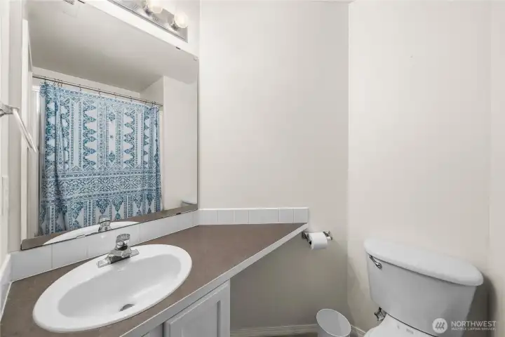 Upstairs bathroom vanity