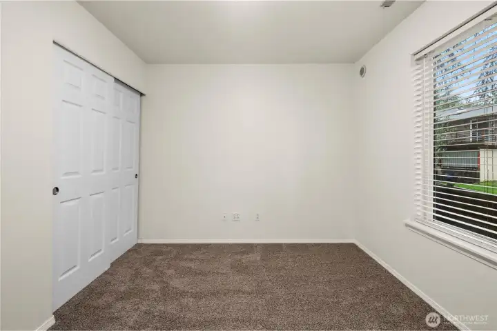 Main floor Bedroom next to downstairs bathroom