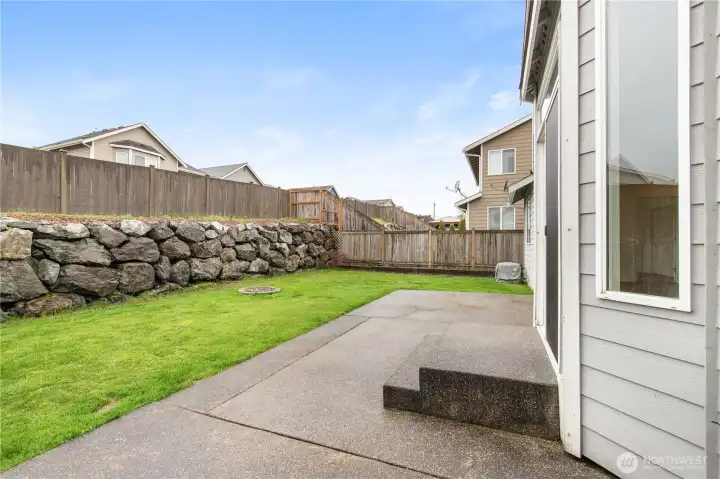 Patio Directly off kitchen