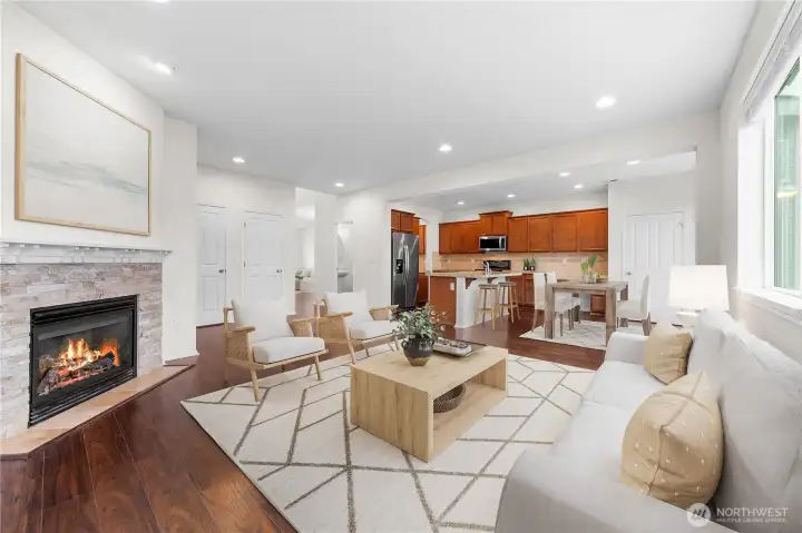 Virtually Staged - Family Room