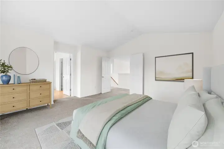 Upper Primary Suite - Virtually Staged