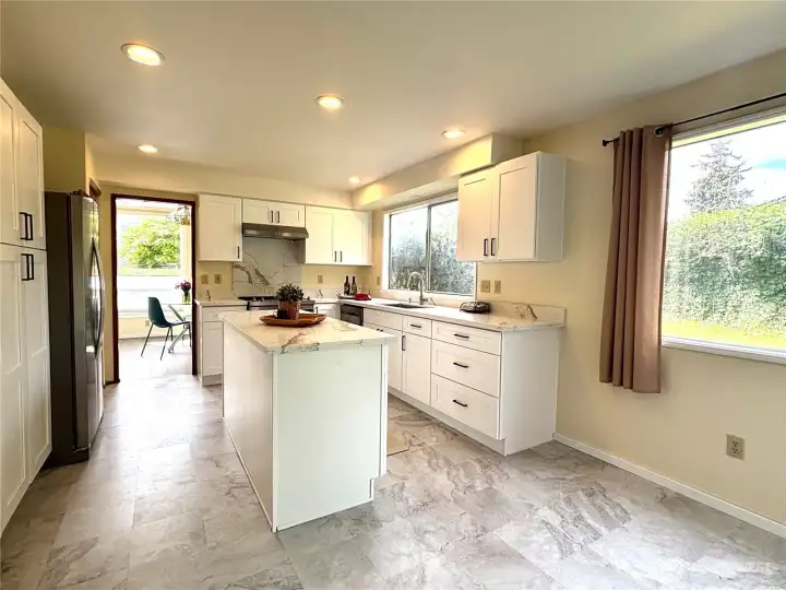 New kitchen and flooring