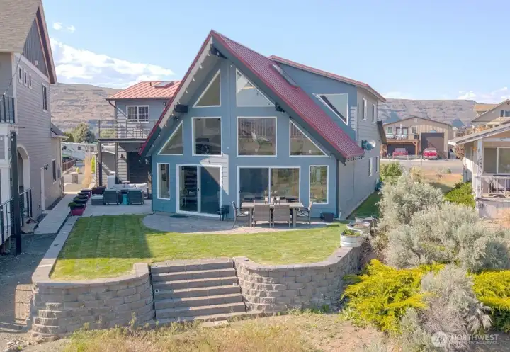 View of the back of the house.