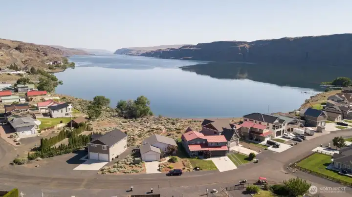 View from the house of the Columbia River.