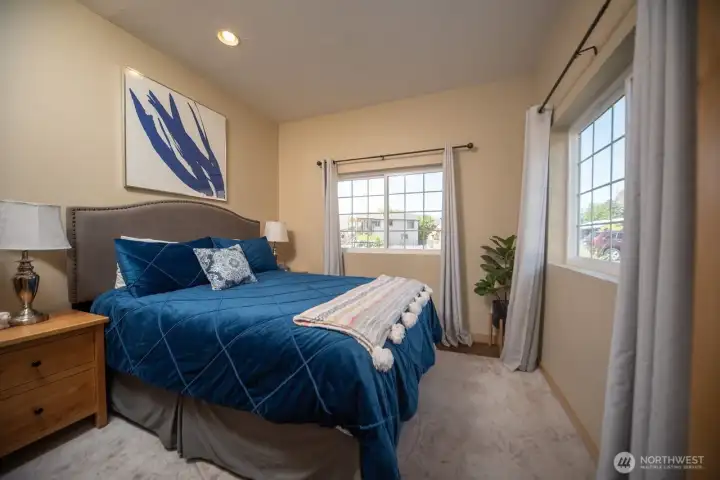 Spare bedroom on the main level.