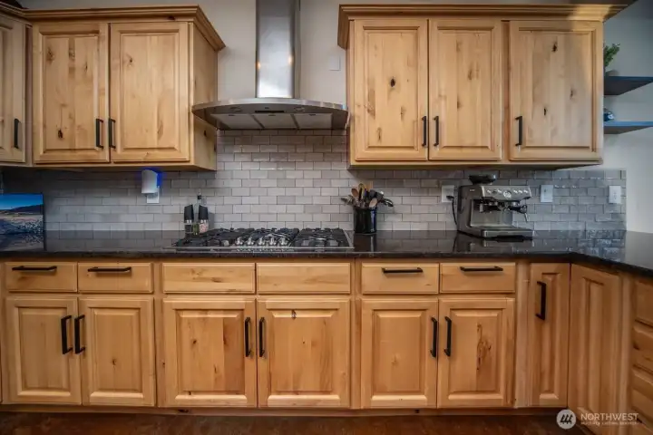 Propane high-end stove top.