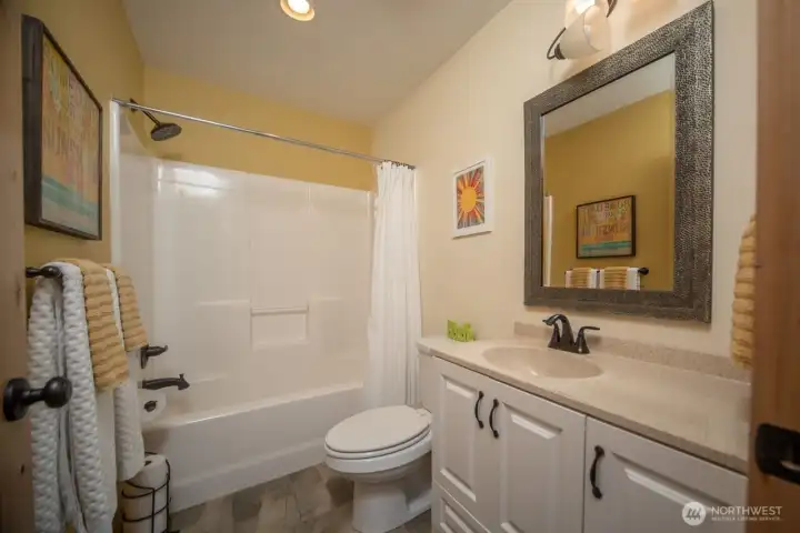 Full bath on the second floor.