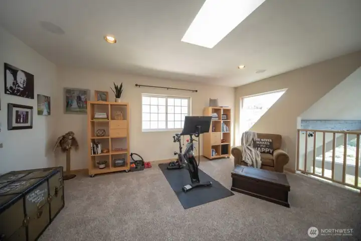 This area is large enough for an additional bedroom if needed.