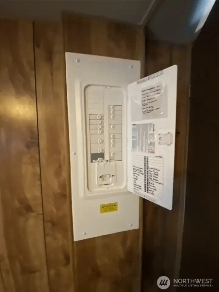updated electrical panel