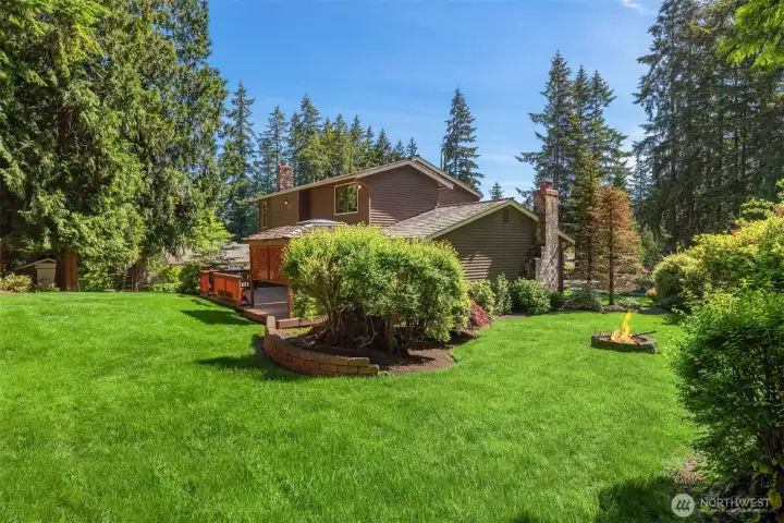 Incredible expansive +13,000 sf lot