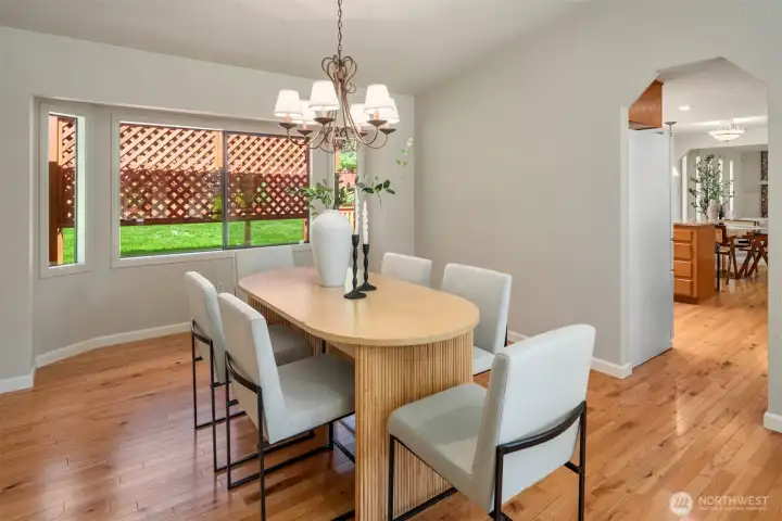Dining area off main living area