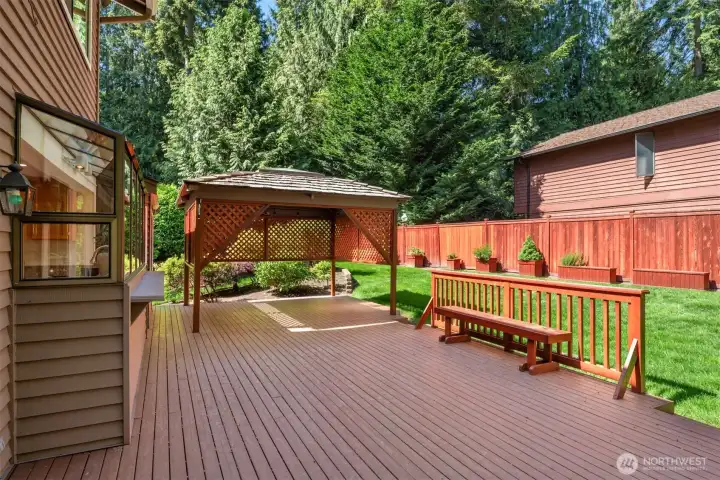 Back deck off kitchen