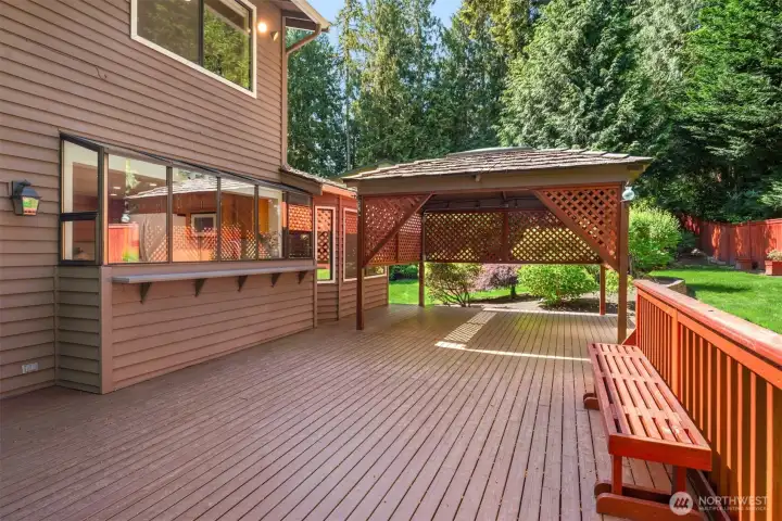 Back deck off kitchen